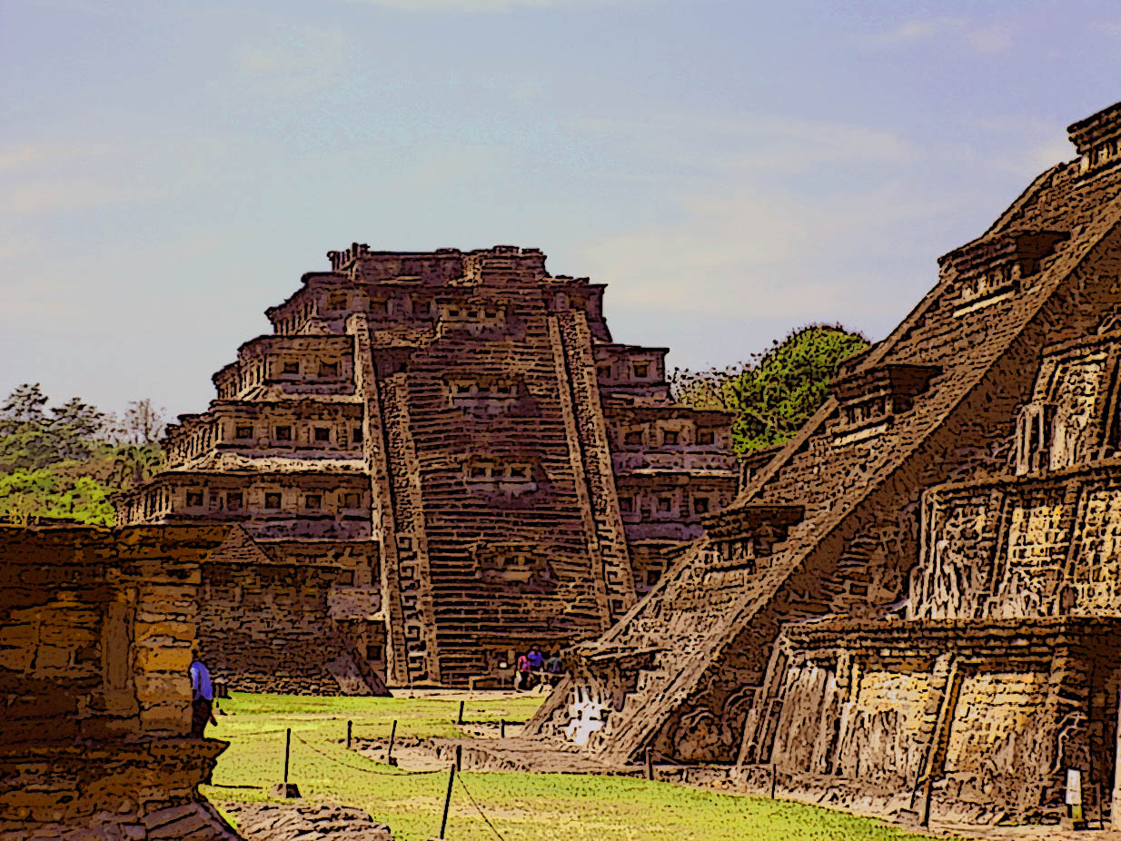 Pyramiden in El Tajín, Veracruz, Mexiko -- Foto: Matthias Otto