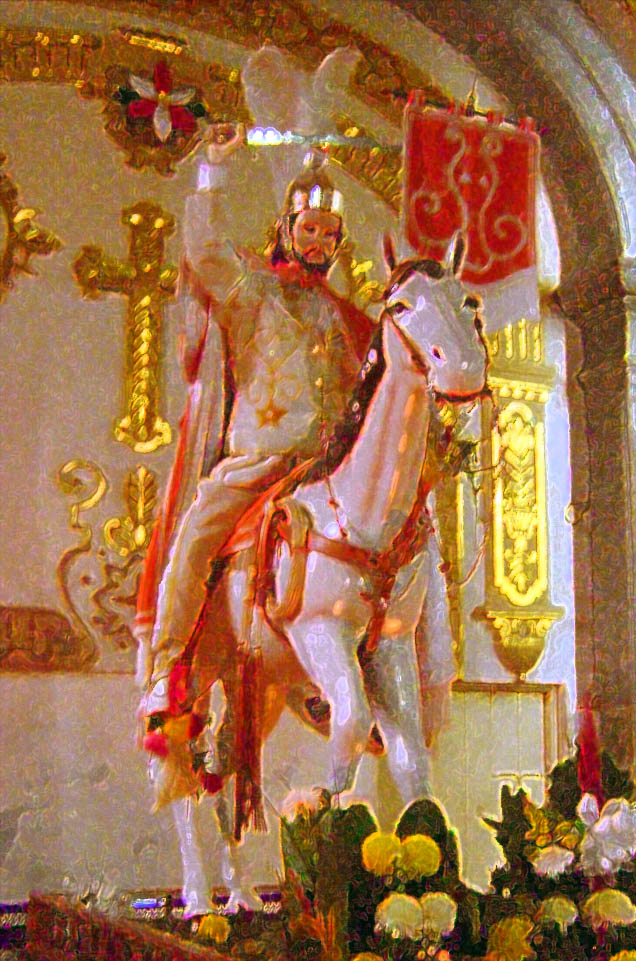 Santiago-Reiterfigur in Kirche Chalco --
jakob.beckeling@yahoo.com